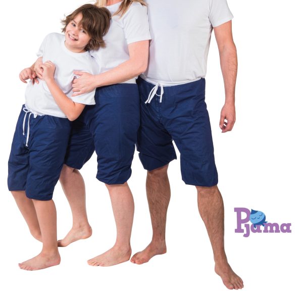 Que ce soit pour le pipi au lit ou l'incontinence, le Pjama© Shorty No Fear se décline en taille enfant et adulte.