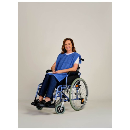 4Care - 6100 - Terry cloth bib with back band