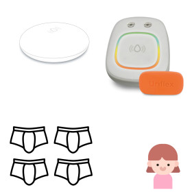 Uriflex for Girls – Set of 4 Liberty-print wireless ‘stop wee’ shorts with vibrator
