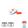 Uriflex for Boys – Set of 2 boxer shorts + Mickey Mouse wireless bedwetting alarm