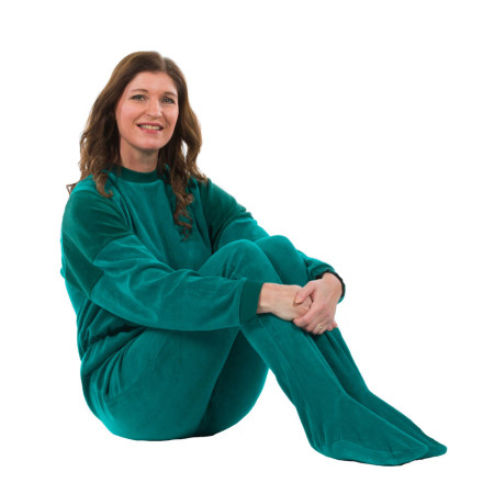 4care - 1 FE terry romper with feet - 1045 - Unisex