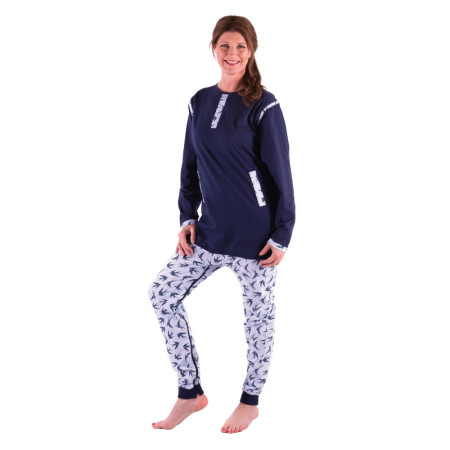 4care - 2-way zip cotton jersey romper - 1081- Adult Women