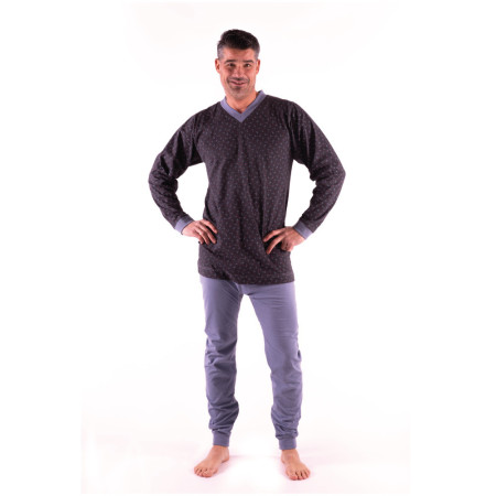 4care - Cotton jersey 2 way zip romper - 1091- Adult Men