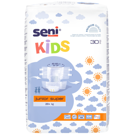 SENI Kids Junior Super  20 kg SE-094-JS30-G01 Bed Wet Store dès 18,90 € fabricant SENI