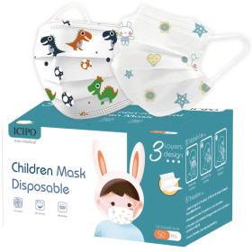 Mascarillas desechables infantiles impresas UNS2 (paquete de 10) Mascarillas desechables infantiles impresas UNS2 (paquete de 10)