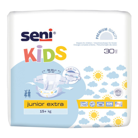 SENI Kids Junior Extra 15 kg SE-094-JX30-G01 Bed Wet Store dès 13,90 € fabricant SENI