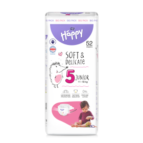 Happy - Junior (12 - 25 kg) T5 - 52 nappies