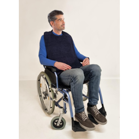 4Care - 6110 - Bavoir en éponge + arrière imperméable - Enfant & Adulte