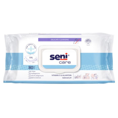 SENI CARE cleansing wipes 80pc.