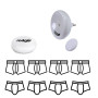 Rodger - Lot de 4 sous-vêtements + vibreur + alarme stop pipi sans fil