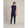 4care - Long-leg cotton bodysuit with back zip - 2031 - Adult