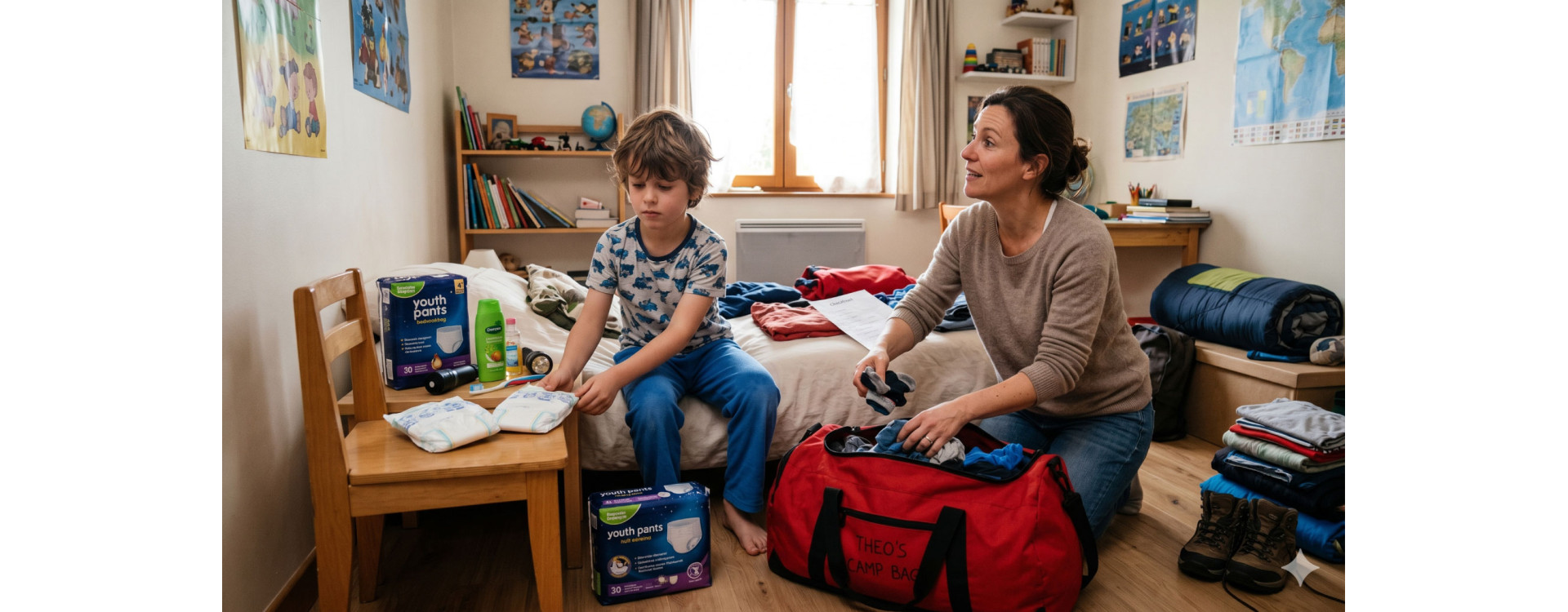 Pipi au lit, préparez le départ en colonie de vacances