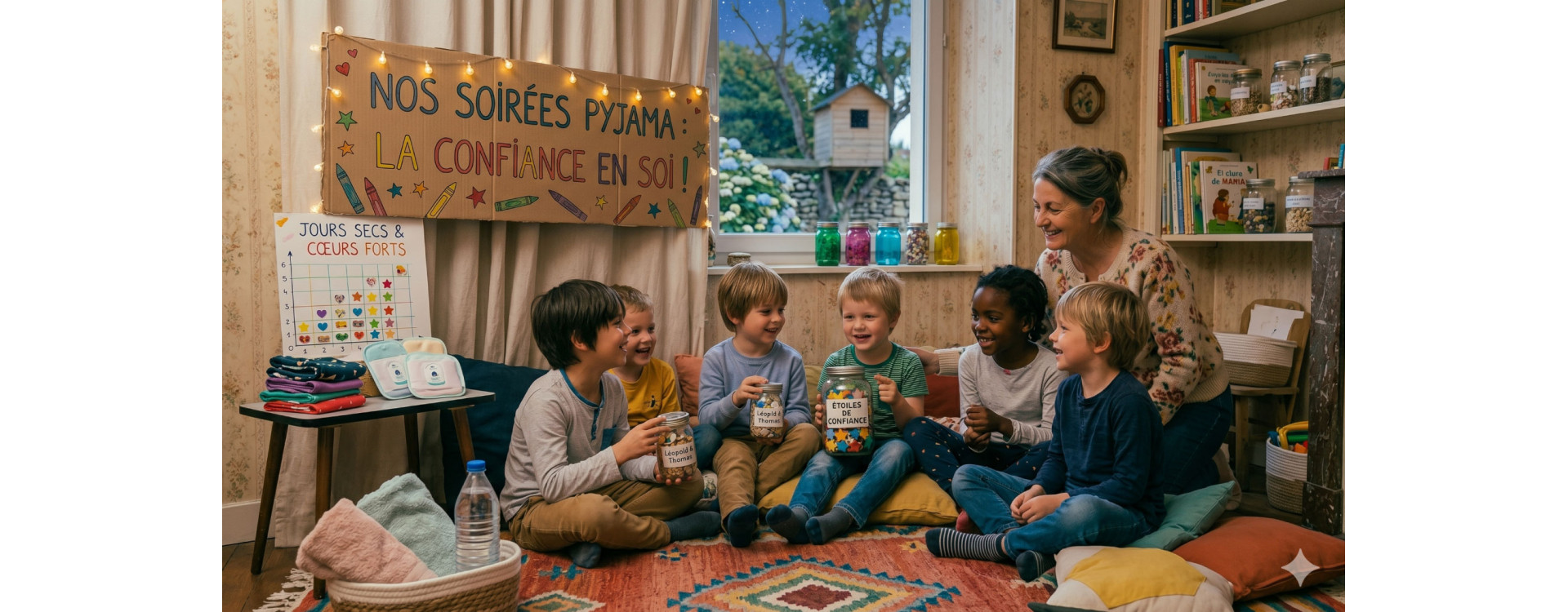 Les soirées pyjama et la confiance en soi