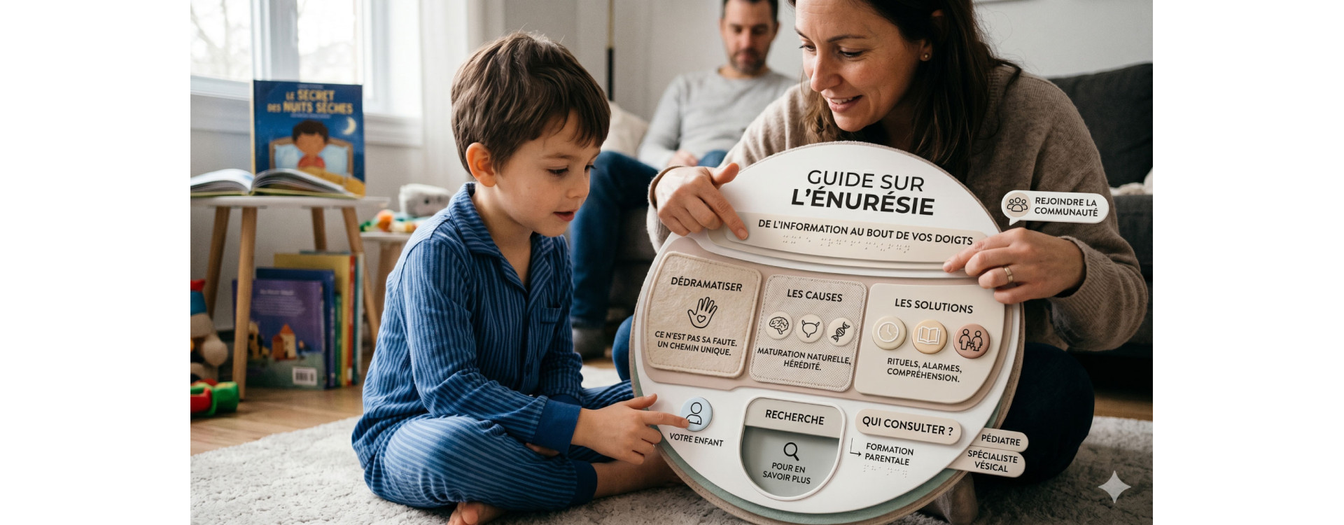 De l'information au bout de vos doigts : un guide sur l'énurésie
