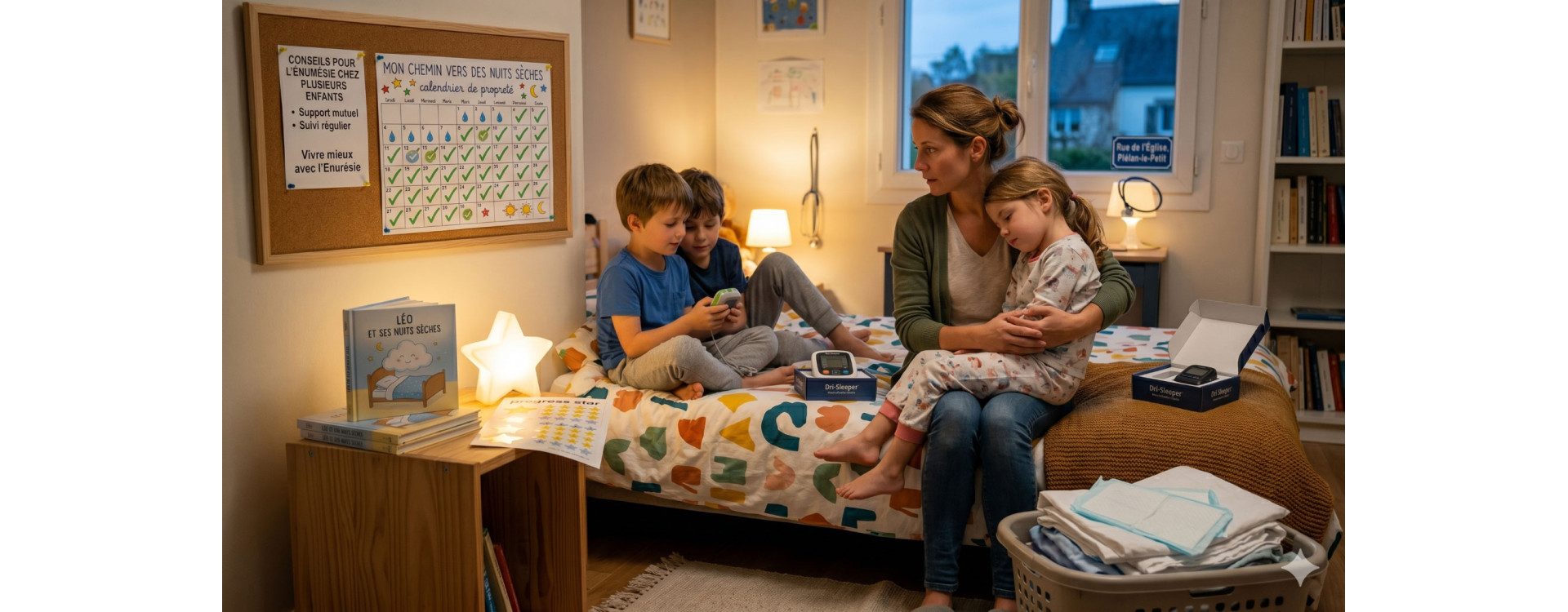 Expérience d'une mère avec plusieurs enfants énurétiques