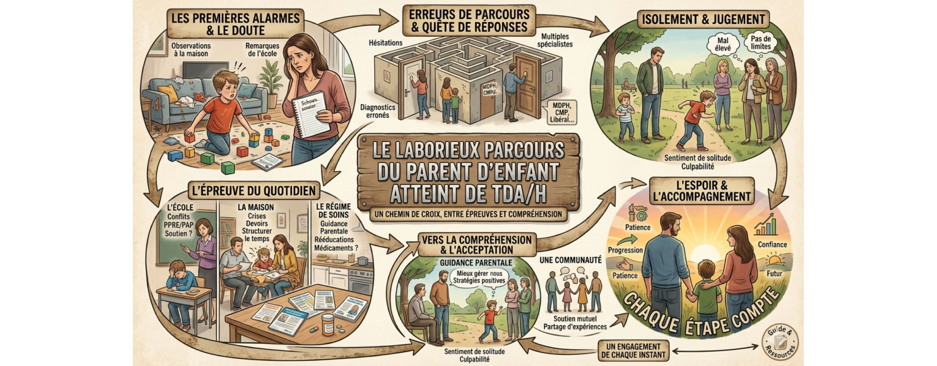 Le Laborieux parcours du parent d'enfant atteint de TDA/H
