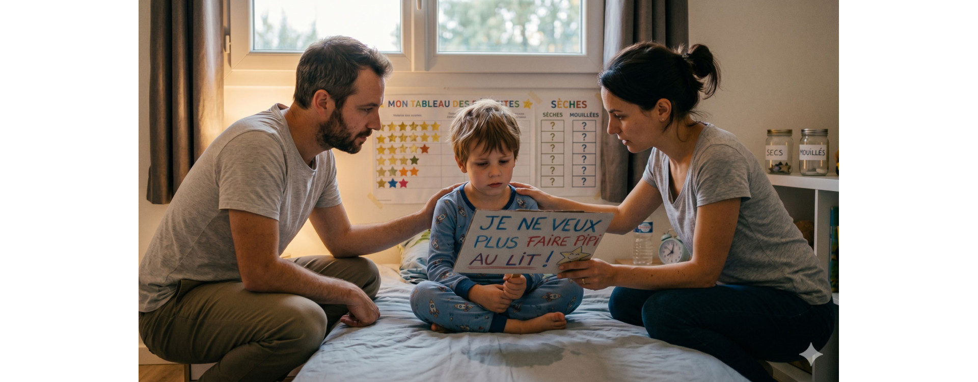 Mouillés ou secs : la question que tous parents se pose.