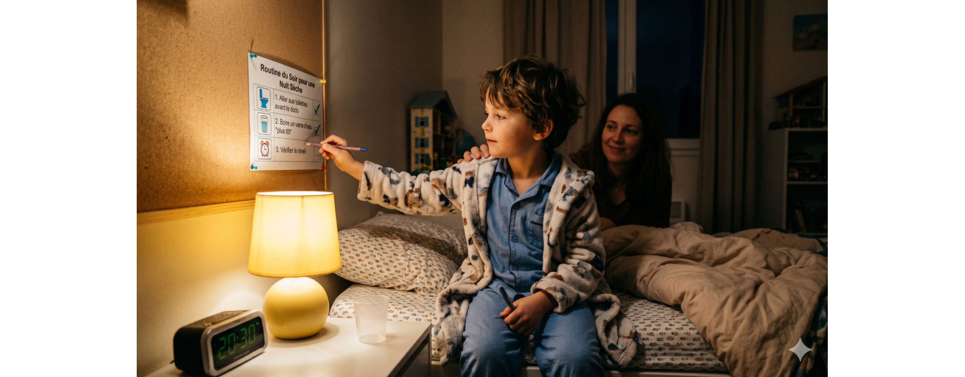 Maîtriser la nuit avec une routine contre l'énurésie