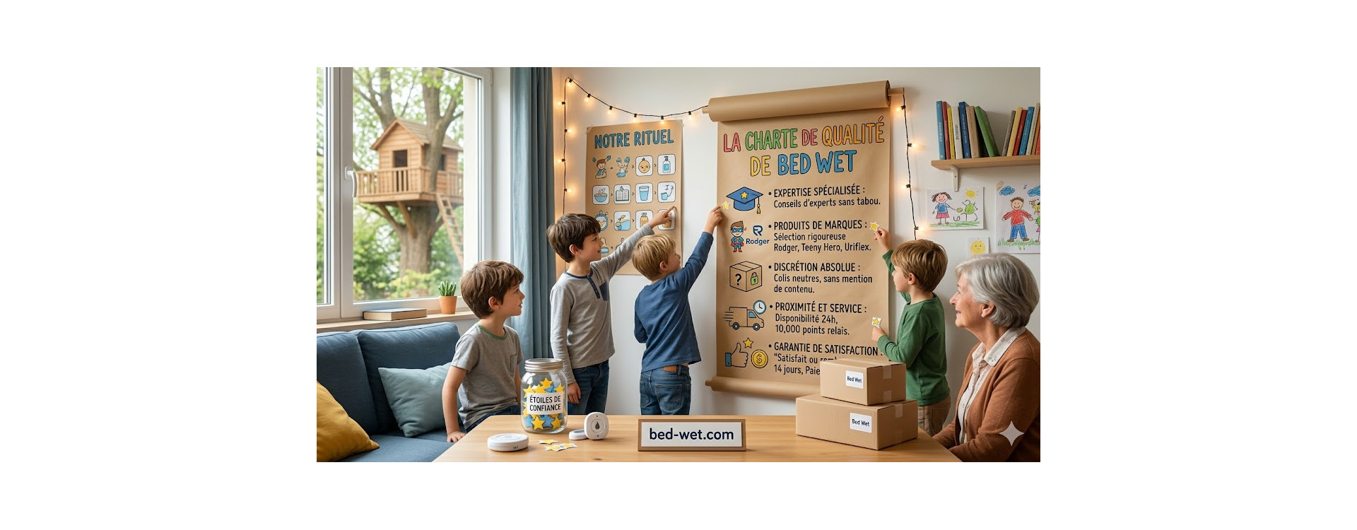 La charte de qualité de Bed Wet