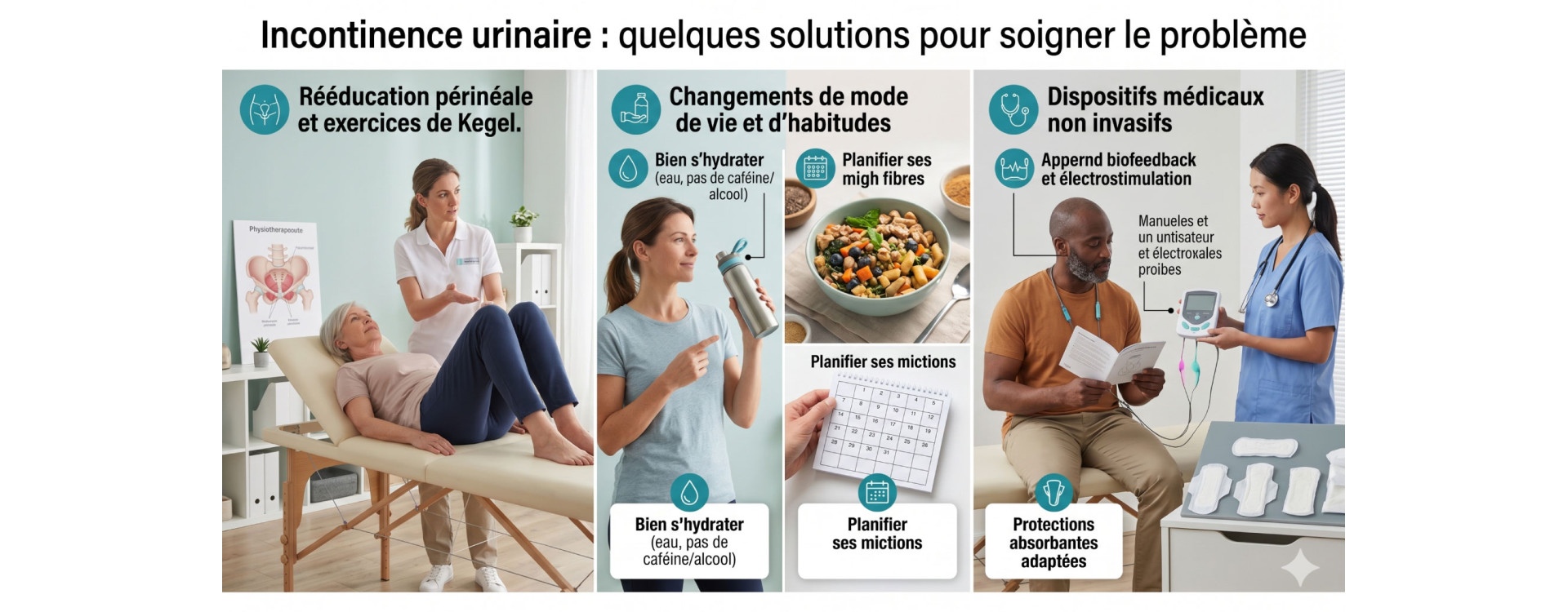 Incontinence urinaire : quelques solutions pour soigner le problème