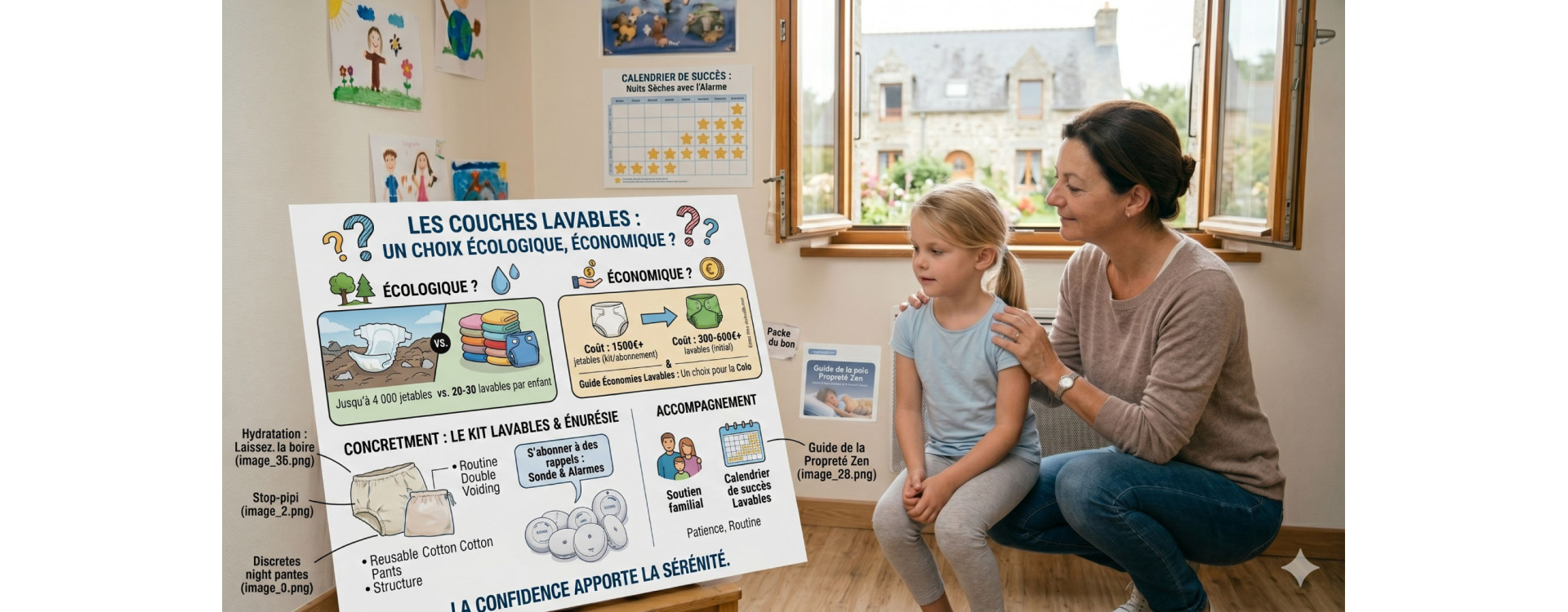 Les couches lavables : Un choix écologique, économique ?