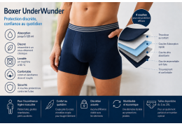 Boxer UnderWunder homme : une solution discrète pour l’incontinence légère au quotidien