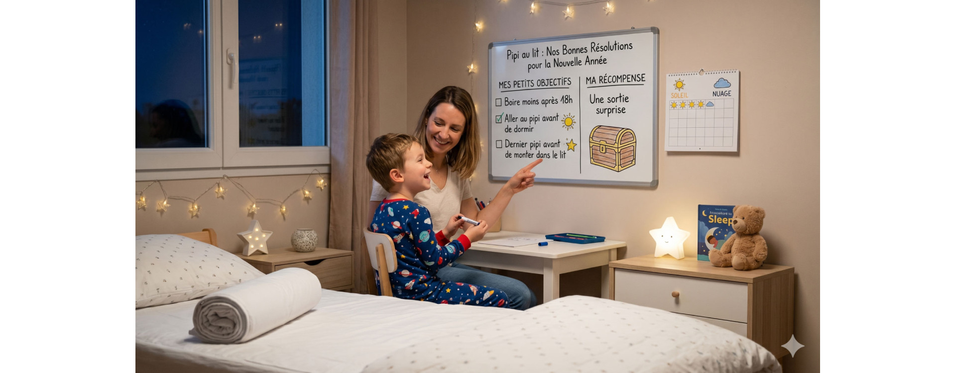 Pipi au lit : quelles bonnes résolutions pour la nouvelle année ?