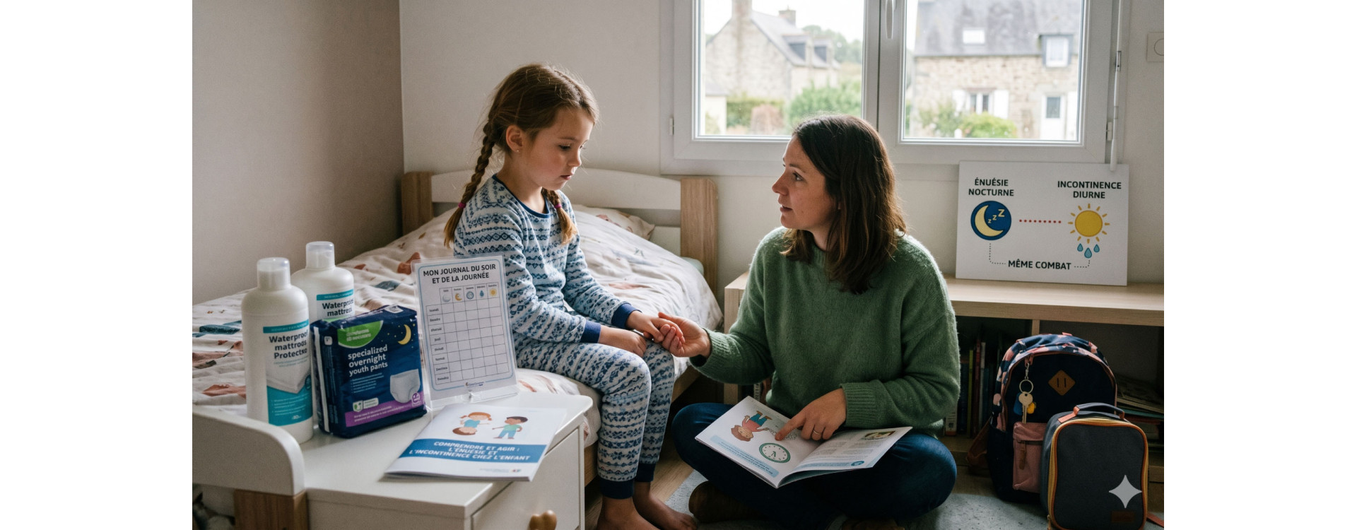 Pipi au lit et Incontinence diurne chez les enfants.